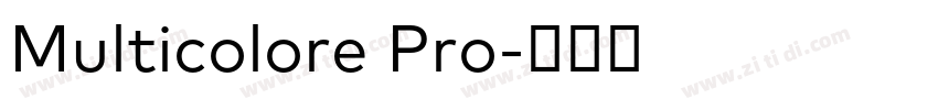 Multicolore Pro字体转换
